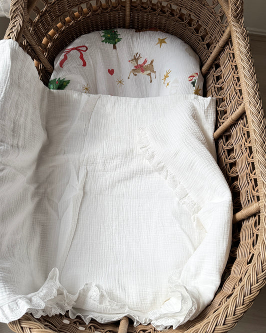 Organic Muslin Blanket - White
