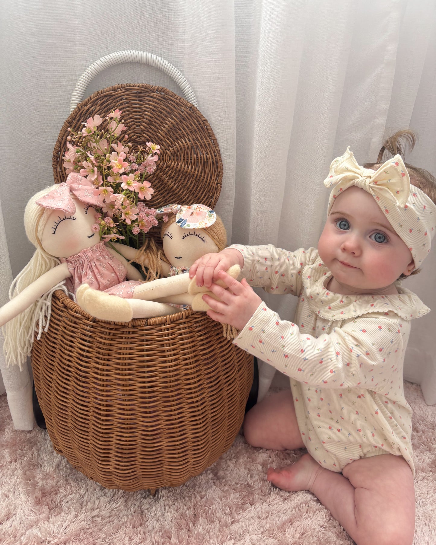 Navi Floral Bow Headband