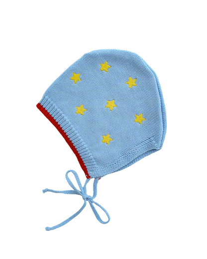 100% Cotton Knit Bonnet - Starry Pop