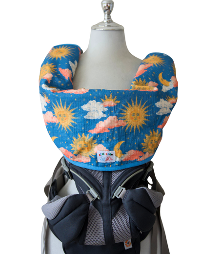 Reversible Organic Cotton baby Cover - Golden Hour