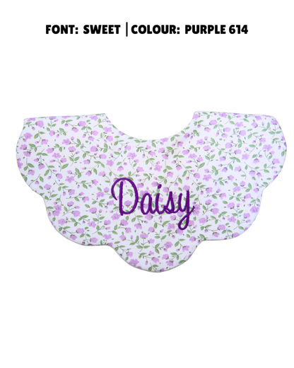 5-Layer Dribble Bib - Lilac Bloom