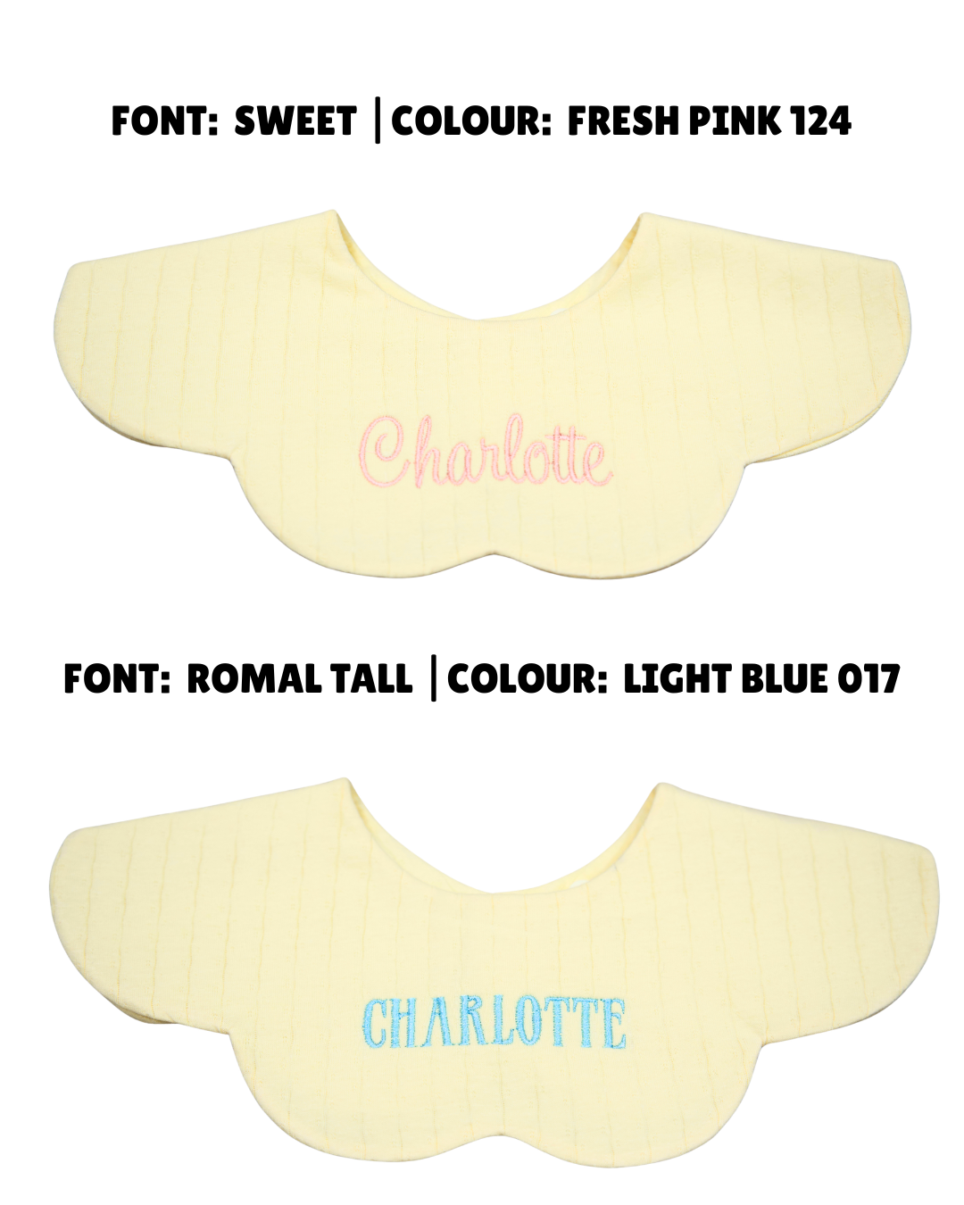 Organic Muslin 5-Layer Dribble Bib - Buttercream
