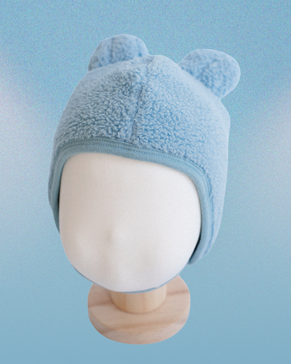 Teddy Bear Bonnet - Blue