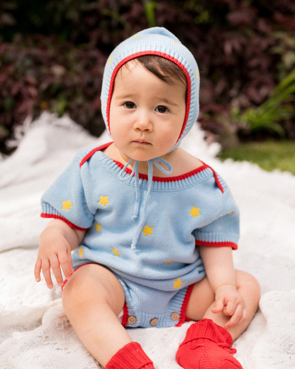 Knit Romper - Starry Pop