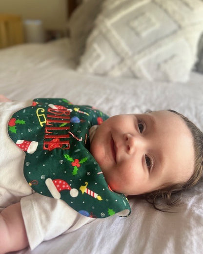 5-Layer Dribble Bib - Christmas Joy