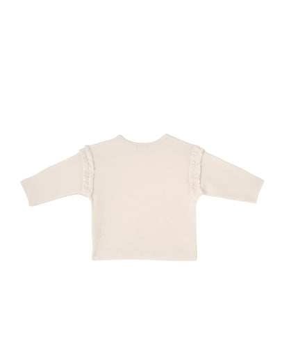 Luna Frill Blouse - Ivory