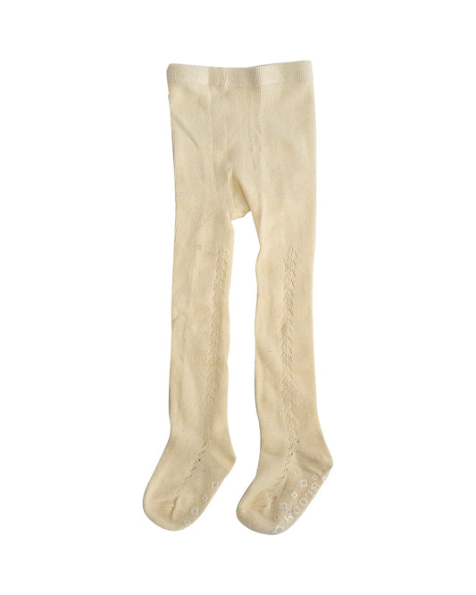 Lace Knit Tights - Cream