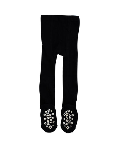 Lace Knit Tights - Black