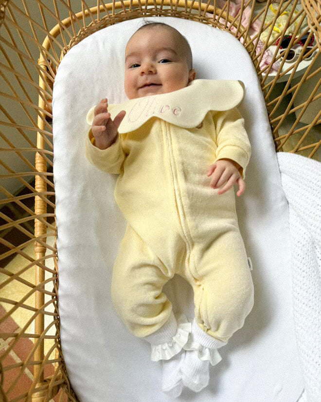 3- Layer Dribble Bib - Beige