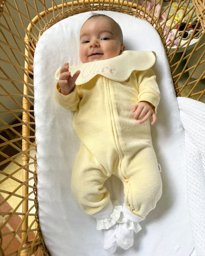 3- Layer Dribble Bib - Beige