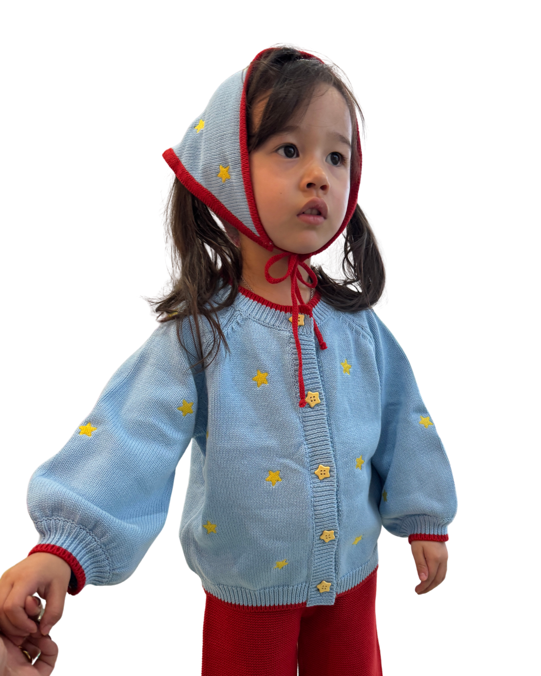 Oversized Knit Cardigan - Starry Pop