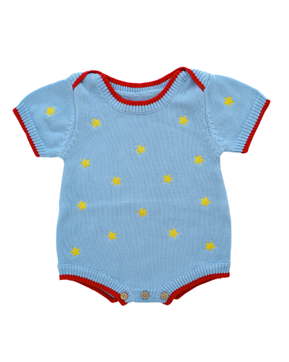 Knit Romper - Starry Pop