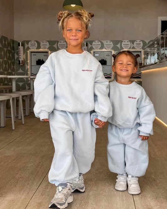 Be Cozy Not Nozey Tracksuit Set - Blue