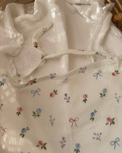 Organic Muslin Nursing Cover - Bow & Bloom