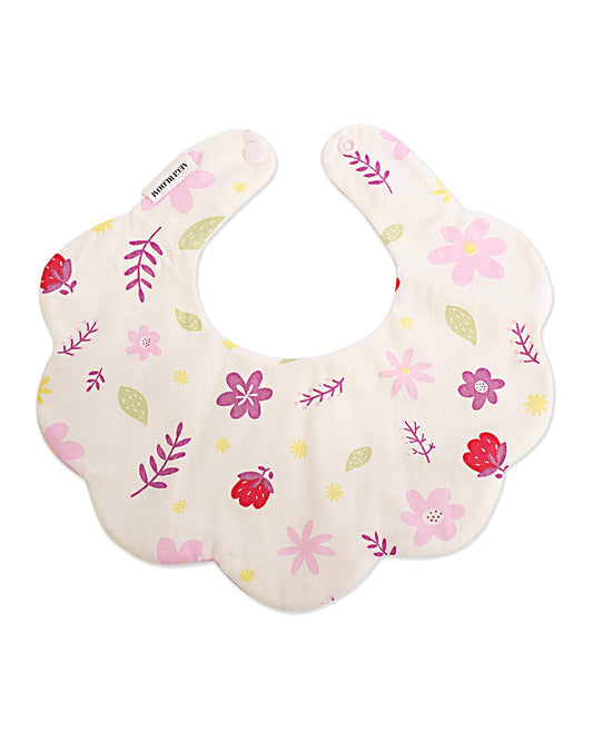 5-Layer Dribble Bib - Flower Garden