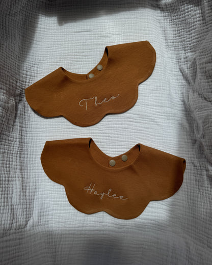 3- Layer Dribble Bib - Brown