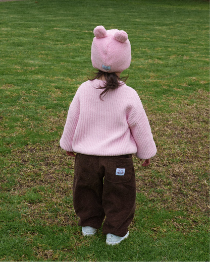 Teddy Bear Bonnet - Pink