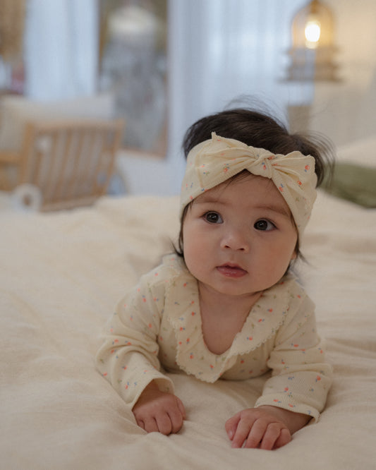 Navi Floral Bow Headband
