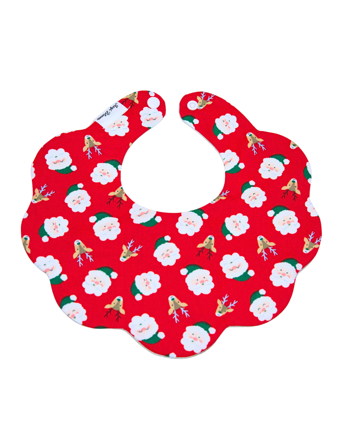 5-Layer Dribble Bib - Merry Red