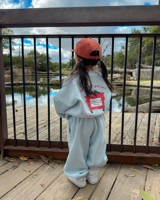 Be Cozy Not Nozey Tracksuit Set - Blue (PRE ORDER | EARLY MAY)