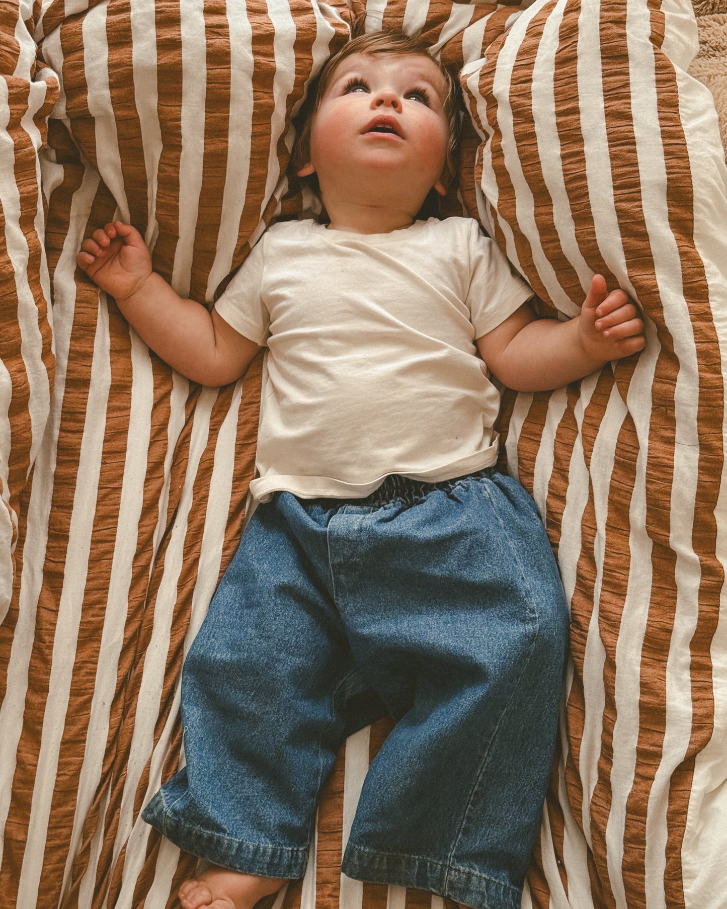 Daily Relaxed Denim Pants - Dark Blue