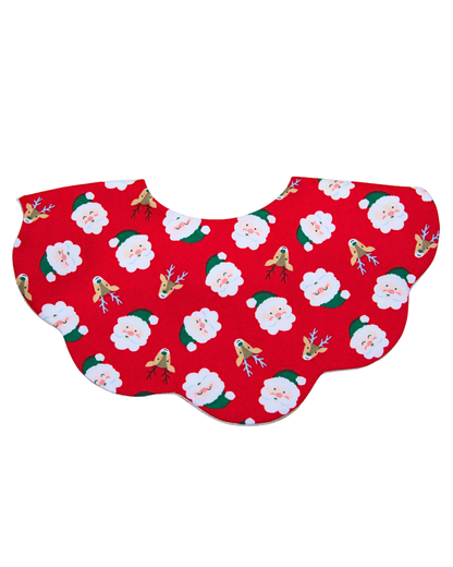 5-Layer Dribble Bib - Merry Red
