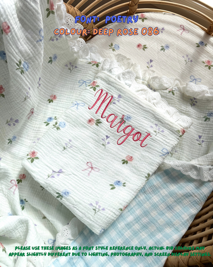 Reversible Organic Muslin Blanket - Bow & Bloom