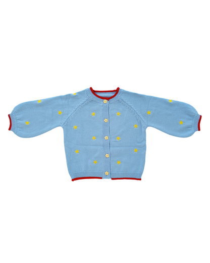 Oversized Knit Cardigan - Starry Pop