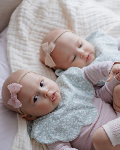 5-Layer Dribble Bib - Sage Florals