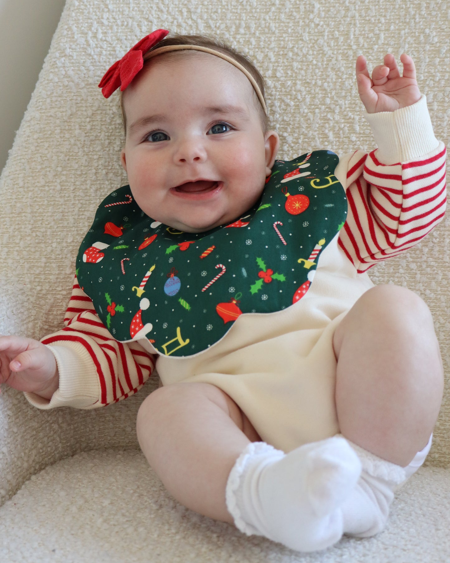 5-Layer Dribble Bib - Christmas Joy