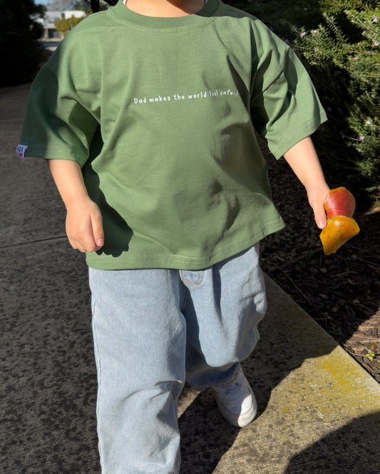 Signature Kids Tee - All The Things Dad Is / Green (PRE ORDER | 21 AUGUST)