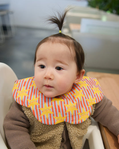 Organic Muslin 7-Layer Dribble Bib - Lucky Stars