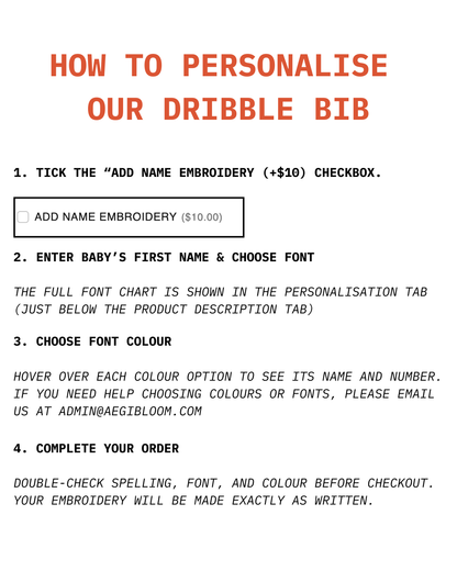 Organic Muslin 7-Layer Dribble Bib - Teddy Bear