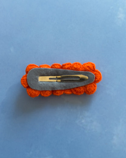 Daisy Bloom Clip - Burnt Orange