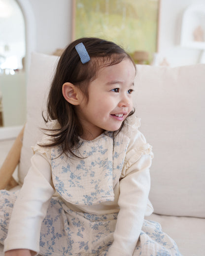 Textured Knit 4pc Clip Set