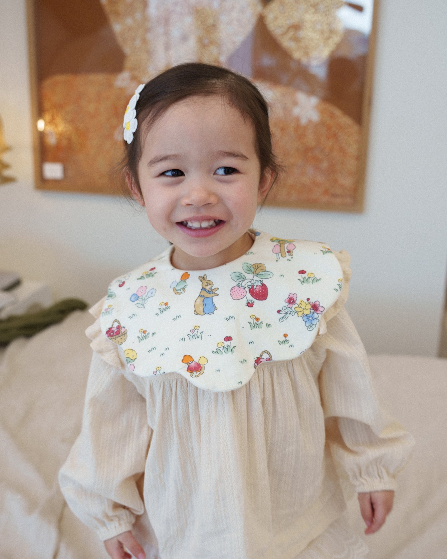 5-Layer Dribble Bib - Bunny Farm