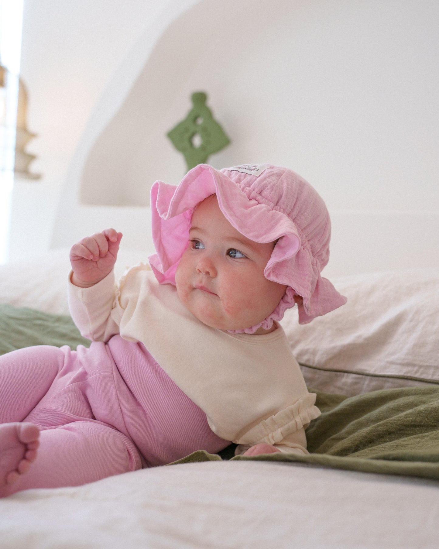 Gelato Muslin Sun Hat - Guava Latte