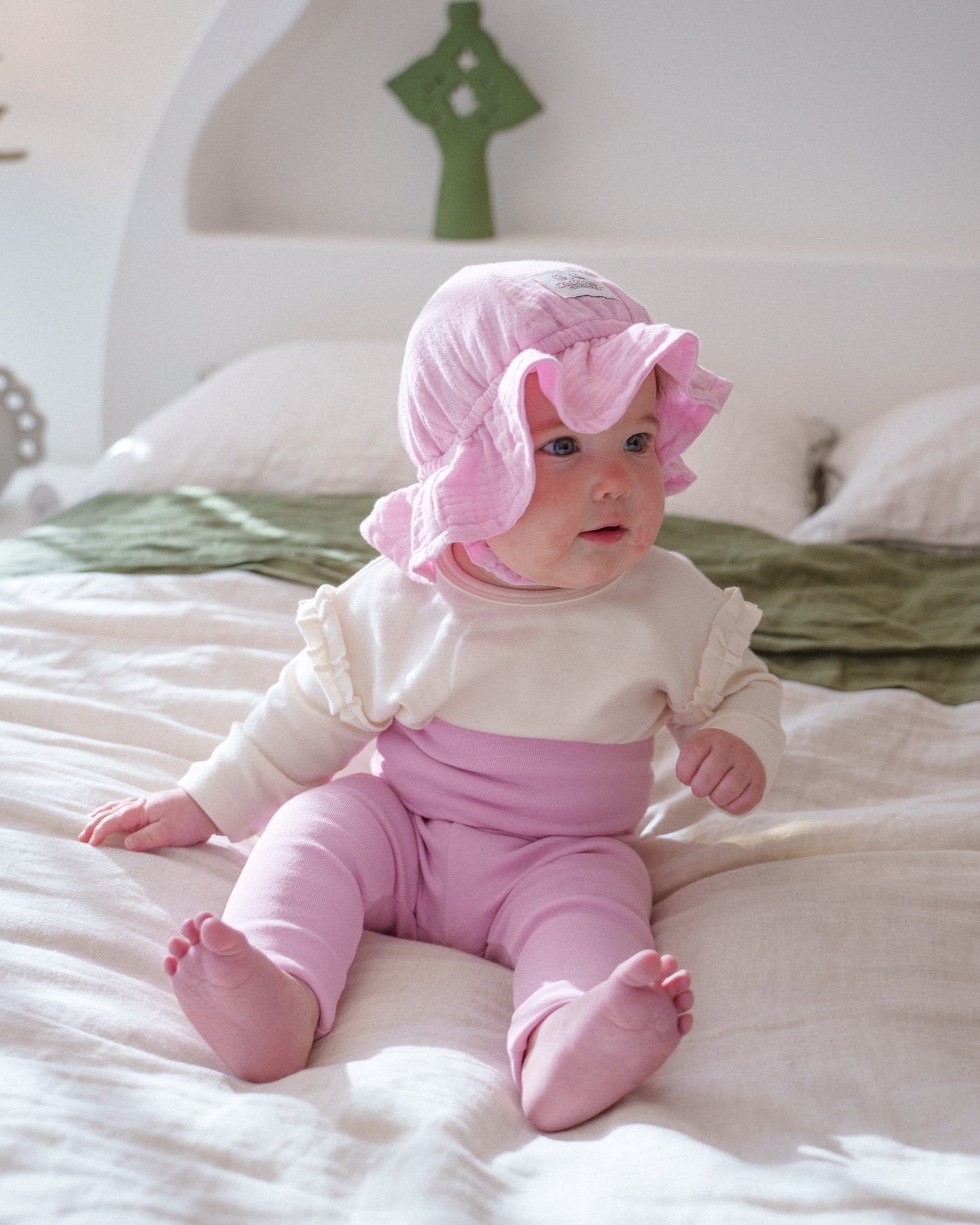 Gelato Muslin Sun Hat - Guava Latte