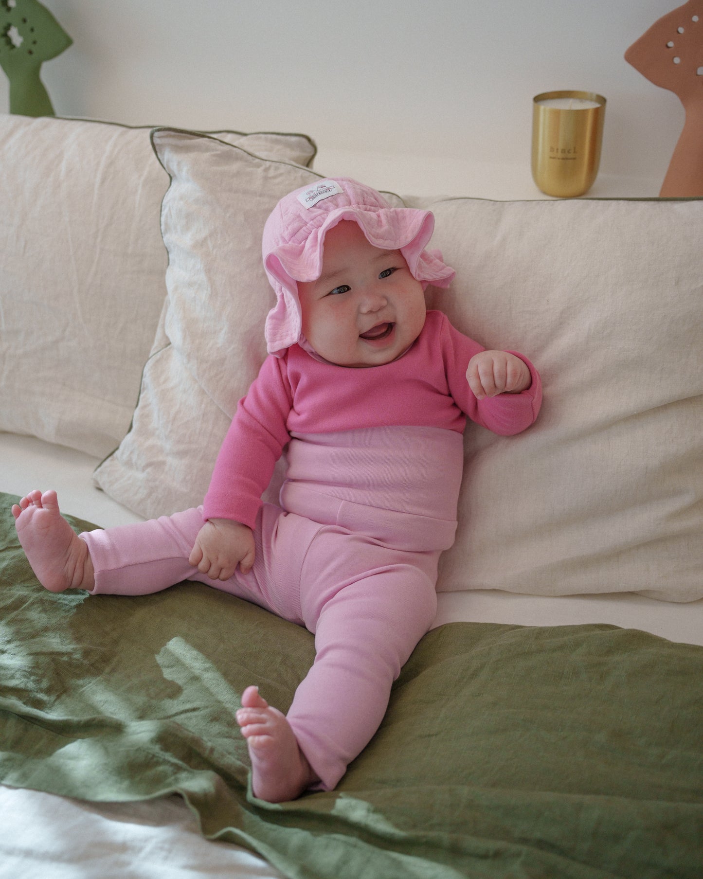 Gelato Muslin Sun Hat - Guava Latte