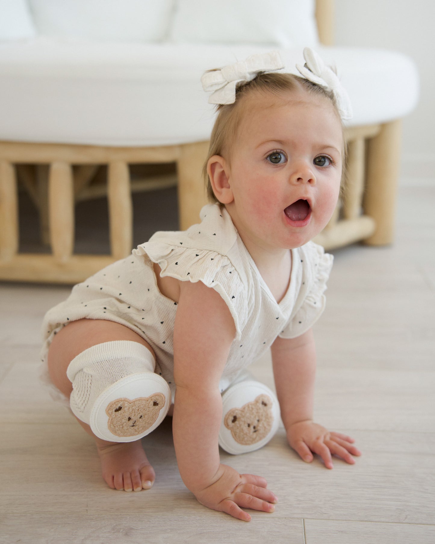 GrowGuard Knee Pads - Bouclé Teddy
