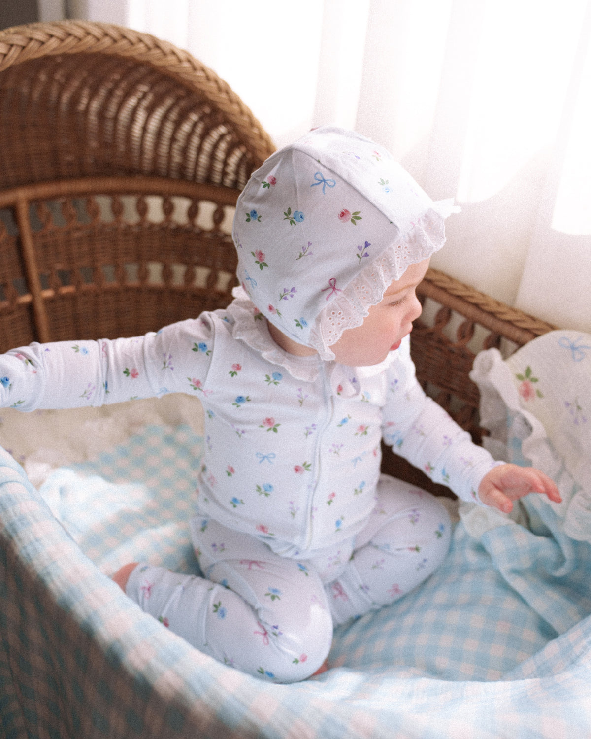 Frill Bonnet - Bow & Bloom