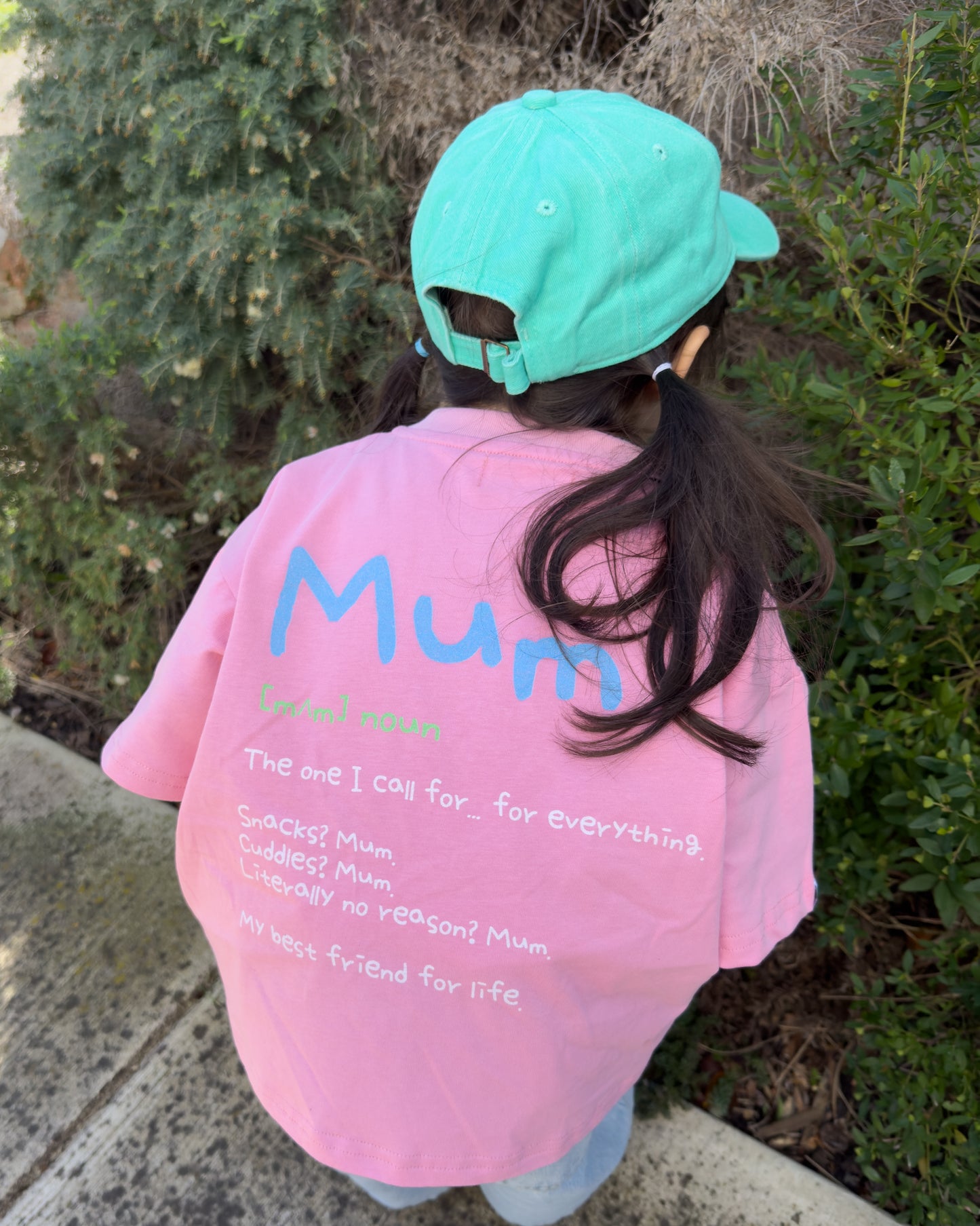 Signature Kids Tee - Home Is Where Mum Is / Pink (PRE ORDER | 21 AUGUST)