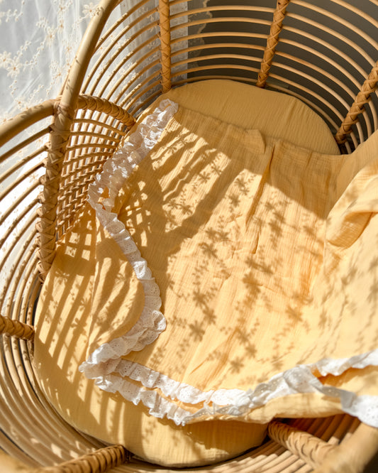 Organic Muslin Blanket - Lemon