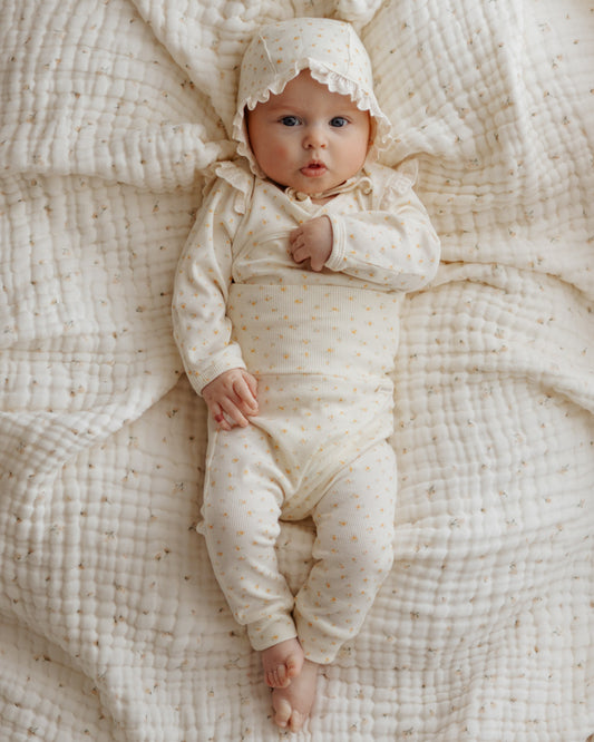 Emelia Anti Colic Leggings - Orange Florals