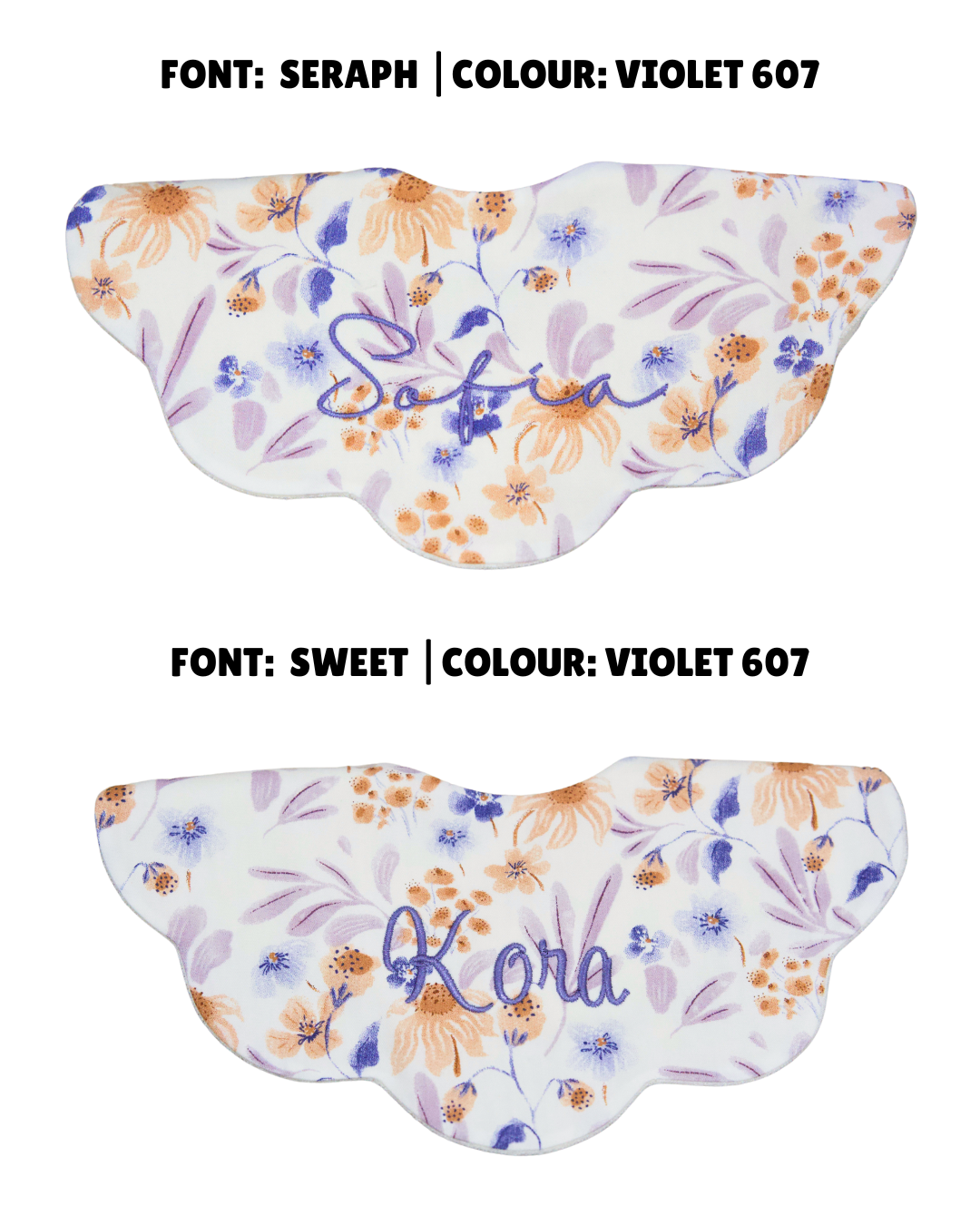 5-Layer Dribble Bib - Peach Meadow