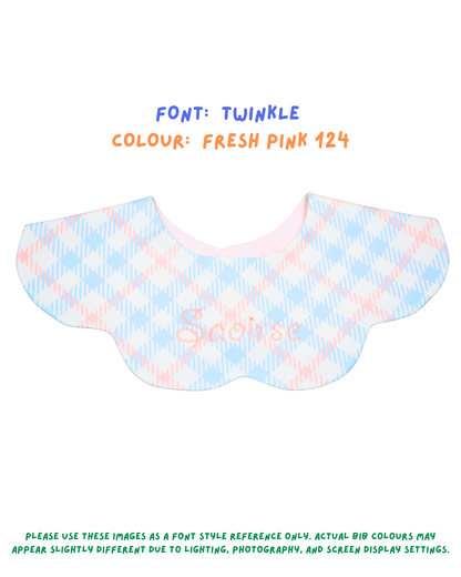 3- Layer Dribble Bib - Cloudberry Check