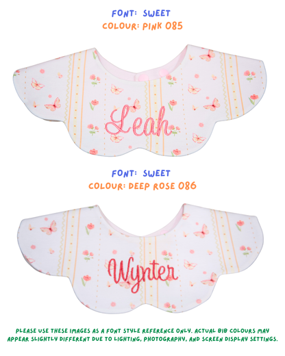 3- Layer Dribble Bib - Butterfly Bloom
