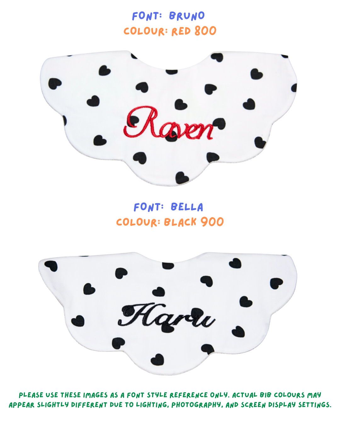 5-Layer Dribble Bib - Black Hearts