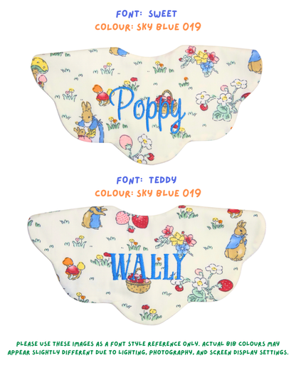 5-Layer Dribble Bib - Bunny Farm