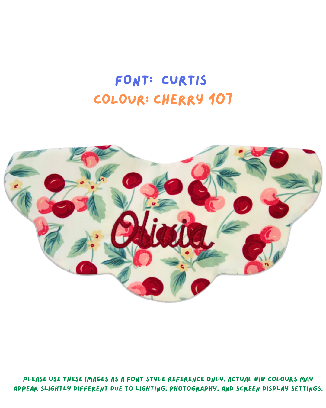 5-Layer Dribble Bib - Cherries